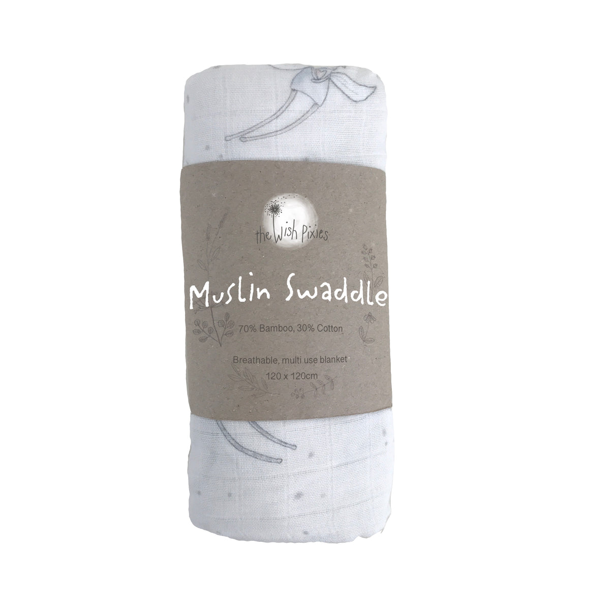 Muslin Swaddle Gender Neutral The Wish Pixies